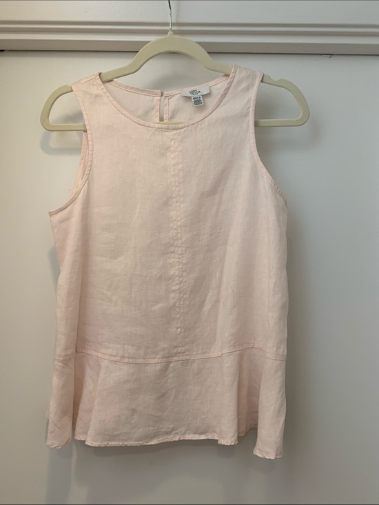 Lord & Taylor Tops - 100 % linen Light Pink Sleeveless Tank